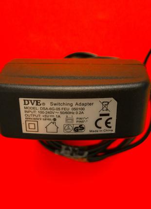 Зарядное Блок питания DVE DSA-6G-05 FEU 050100 5V 1A для Wi-FI