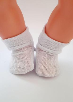 Шкарпетки для ляльки Бебі Борн 40-43 см білі 26