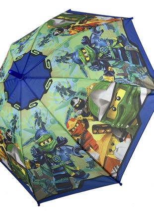 Детский зонтик для мальчиков Лего Ниндзяго Paolo Rossi с синей...