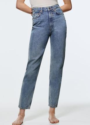 Джинси мам з високою посадкою zara mom fit 90's - 34, в наявності