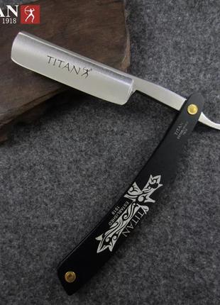 Опасная бритва TITAN ТS0011 6/8 дюйма, металлическая ручка (bl...