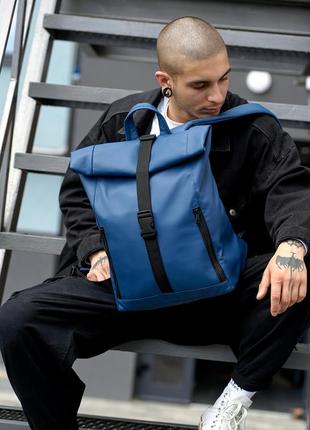 Чоловічий рюкзак sambag rolltop one - синій