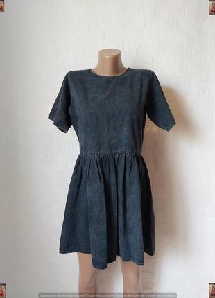Новое джинсовое мини платье в темно синюю варёнку со 100 % хло...