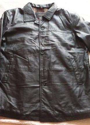 Большая кожаная мужская куртка jc collection. 60р. лот 611