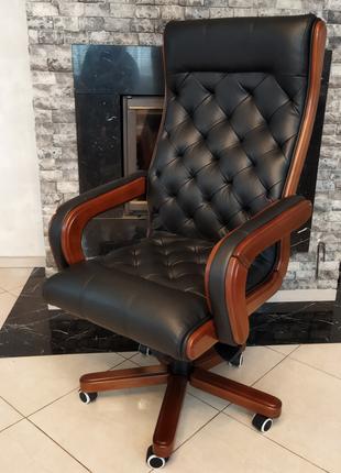 Кожаное кабинетное кресло Garne Kriselechko, нове крісло для дире
