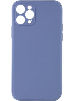 Силиконовый защитный чехол для Iphone 12 Pro голубой / Mist bl...