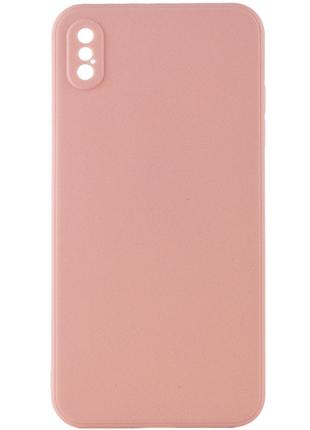 Силиконовый защитный чехол для Iphone X розовый / Pink Sand