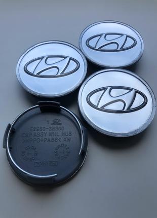 Колпачки заглушки на литые диски Хюндай Hyundai 60мм  52960-3K250