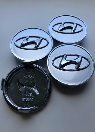 Колпачки заглушки на литые диски Хюндай Hyundai 60мм  52960-3K250