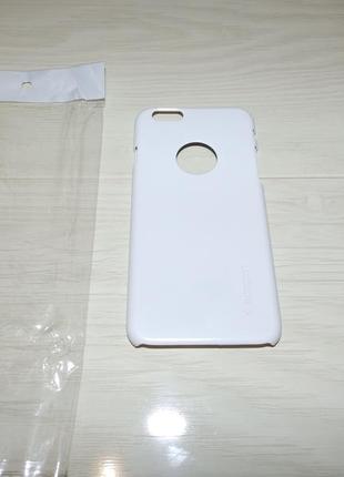 Чехол spigen thin fit с вырезом под logo iphone 6s\6  white
