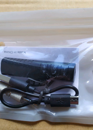 Bluetooth USB Аудио приёмник с выходом 3,5мм, встроенный аккумуля
