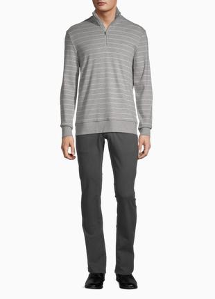 Кофта calvin klein реглан (ck 1/2 zip grey stripe ) c америки ...