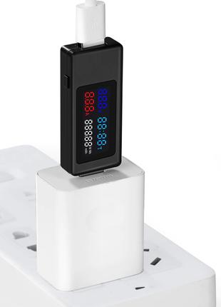 USB-тестер для измерения ёмкости,тока,времени 4-30V 6.5A (KWS-...