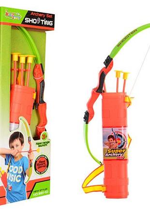 Лук игрушечный со стрелами на присосках ББ M-0009 20х57х4 5 см