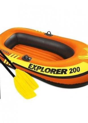 Intex Лодка EXPLORER весла и насос 185х94х41см