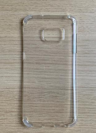 Чехол - накладка (бампер) для Samsung Galaxy S7 Edge прозрачны...