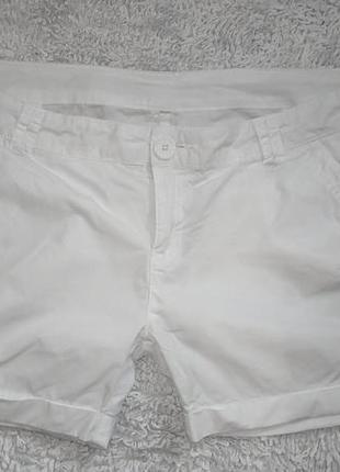 Белые короткие шорты от chicorée  с низкой посадкой