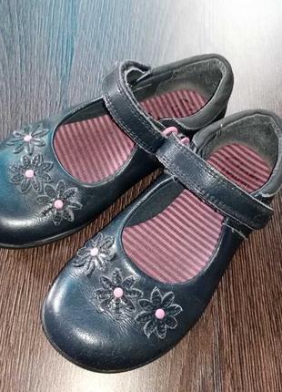 Шкіряні туфлі clarks на дівчинку 26 розмір 16.5 см устілка зі ...