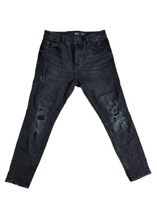 Pull&bear джинси чоловічі чорні джинси рвані чорні джинси чоло...