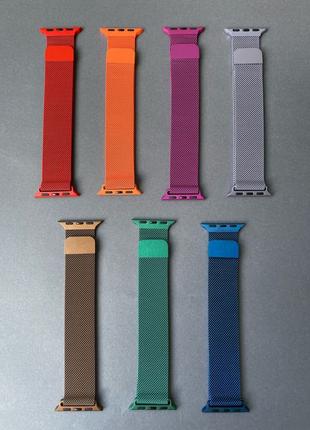 Ремешок Milanese loop steel Apple Watch миланская петля часы