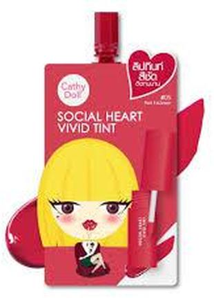 Корейский тинт для губ Cathy Doll #5 Red Follower
