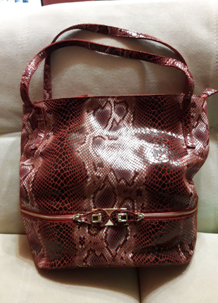 Женская сумка из натуральной кожи (питон)
