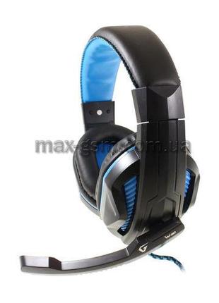 Наушники GEMIX W-360 black/blue Gaming