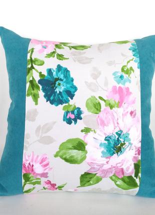 Декоративна подушка, комбінована "Яблунь цвіт - 2",40 х40
