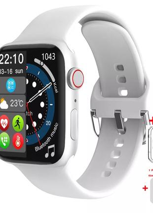 Умные Смарт Часы Smart Watch IWO W17 Series 7 Белые с Разговор...