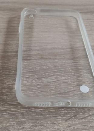 Прозрачный чехол с заглушками Apple silicone case for iPhone XR