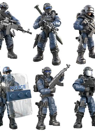 Фигурки человечки военные спецназовцы полиция swat для лего lego