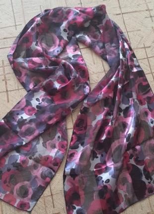 Шарф, платок, хустка рожево-фіолетова, 150 см