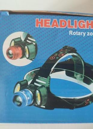 Налобний ліхтар Headlight BL 862 T6+COB
