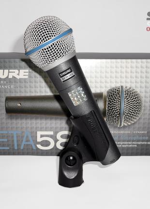SHURE BETA 58A микрофон динамический (Новый, Оригинал)