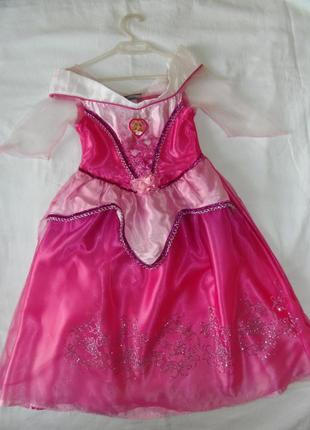 Карнавальное платье принцессы авроры на 2-3 года