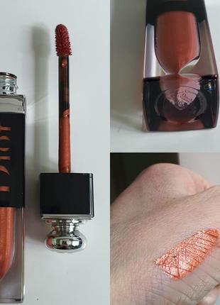 Стойкий лаковый тинт для губ addict lacquer plump dior