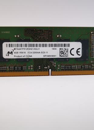 Оперативная память для ноутбука SODIMM Micron DDR4 4Gb PC4-320...
