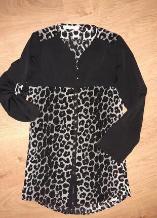 Леопардовая блузка туника, la viva