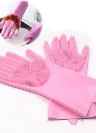Силіконові рукавички Silicone Magic Gloves Rose