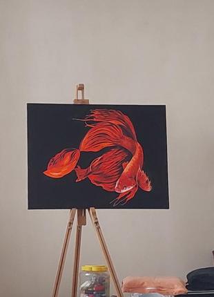 Інтер'єрна картина "золота рибка"
