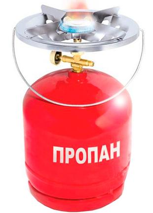 Газовый баллон на 8 литров с горелкой (примус)