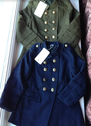 Sale пальто шинель zara синее, примерно, от 3-7 лет в наличии