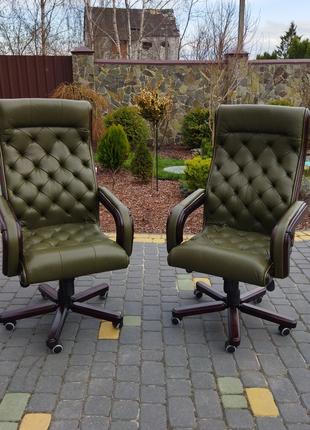 Кожаное кресло в кабинет Garne Kriselechko, нове крісло шкіряне G