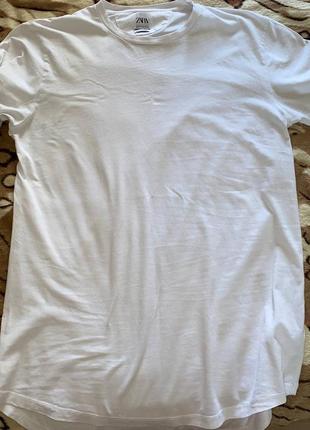 Белая футболка zara