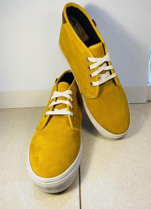 Vans желтые кеды ботинки замшевые высокие 43-44 р 27,8 см ориг...