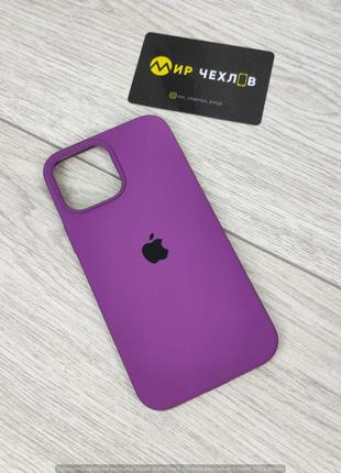 Чохол IPhone 13 Pro Max Sillicone cover Full purpel 75940