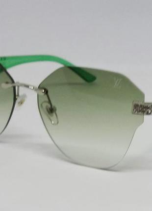 Louis vuitton стильнi жiночi брендовi сонцезахиснi окуляри зеленi