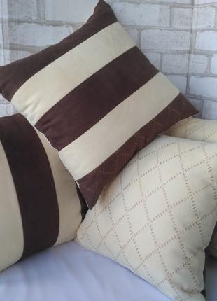 Дизайнерская подушка "Замша" 40см х 40см