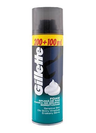 Пена для бритья для чувствительной кожи Gillette Sensitive Ski...
