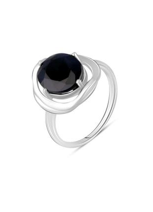 Серебряное кольцо с натуральным сапфиром 5.106ct (17.5см разме...